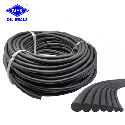 Round Elastic O Ring Strip 1.5mm~10mm Pressure Resistance Oil And Waterproof Solid Rubber Cord