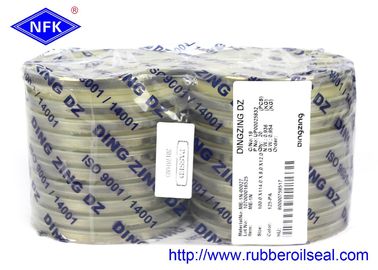 ซีลกันฝุ่นยาง DINGZING ME-1N 100×114×8 TPU/8L95+SPCC สีเบจ 95A ซีลกันฝุ่นสำหรับงานหนัก